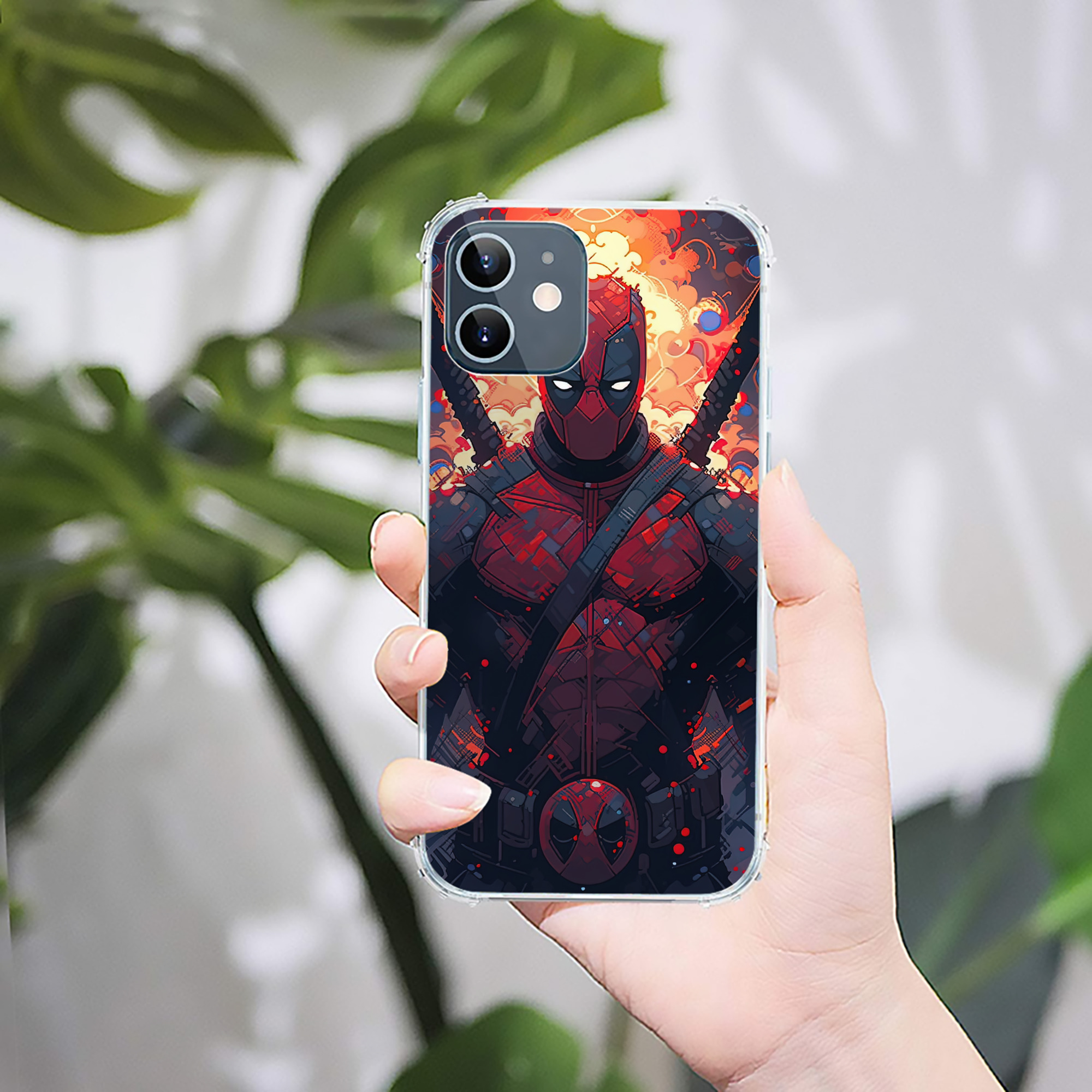 （画像用） Deadpool デッドプール 【iPhone 12シリーズ対応】透明スマホケース（クリアソフトケース）